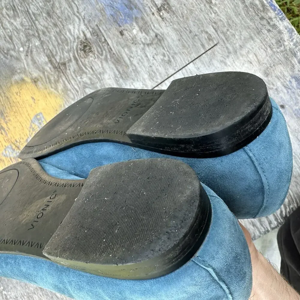 Vionic Willa Blue Suede Slip On Loafer Women’s 8 US - BP